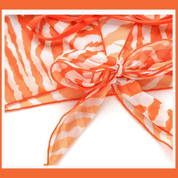 3 Pc Cheeky HiCut Triangle Bikini & Cover Up NWT - Picture 11 of 12